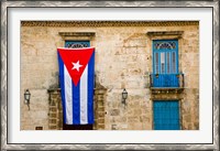 Framed Plaza de la Catedral, Old Havana, Cuba