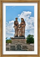 Framed Beautiful Tomas Acea Cemetery in city with statues, Cienfuegos, Cuba