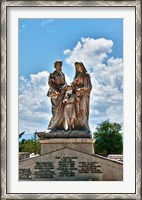 Framed Beautiful Tomas Acea Cemetery in city with statues, Cienfuegos, Cuba