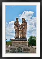 Framed Beautiful Tomas Acea Cemetery in city with statues, Cienfuegos, Cuba