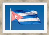 Framed National Cuban Flag, Cuba