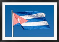 Framed National Cuban Flag, Cuba