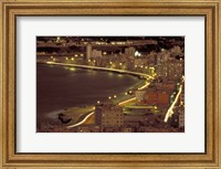 Framed Malecon at Night, Havana, Cuba