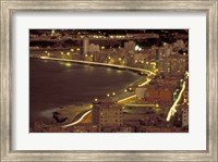 Framed Malecon at Night, Havana, Cuba