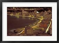 Framed Malecon at Night, Havana, Cuba