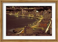 Framed Malecon at Night, Havana, Cuba