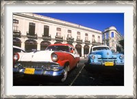 Framed Classic Cars, Old City of Havana, Cuba