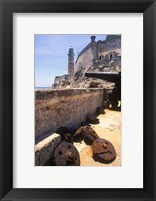 Framed Thick Stone Walls, El Morro Fortress, La Havana, Cuba