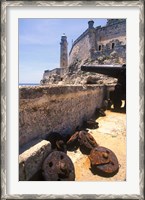 Framed Thick Stone Walls, El Morro Fortress, La Havana, Cuba