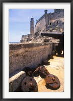 Framed Thick Stone Walls, El Morro Fortress, La Havana, Cuba