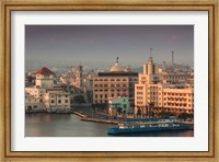 Framed Cuba, Havana, Buildings along Havana Bay