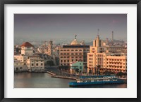 Framed Cuba, Havana, Buildings along Havana Bay