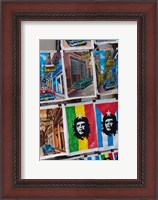 Framed Cuba, Havana, Craft market souvenirs
