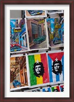 Framed Cuba, Havana, Craft market souvenirs