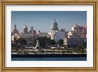 Framed Cuba, Havana, Elevated City View