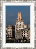 Framed Cuba, Havana, Etecsa telecommunications building