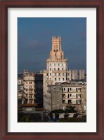 Framed Cuba, Havana, Etecsa telecommunications building