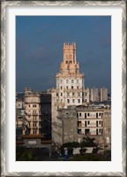 Framed Cuba, Havana, Etecsa telecommunications building