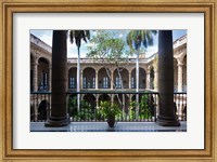 Framed Cuba, Havana, Museo de la Ciudad museum, courtyard