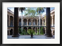 Framed Cuba, Havana, Museo de la Ciudad museum, courtyard