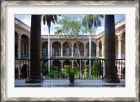 Framed Cuba, Havana, Museo de la Ciudad museum, courtyard