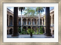 Framed Cuba, Havana, Museo de la Ciudad museum, courtyard