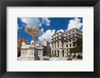 Framed Cuba, Havana, Plaza de San Francisco de Asis