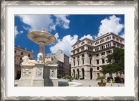 Framed Cuba, Havana, Plaza de San Francisco de Asis
