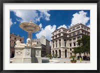 Framed Cuba, Havana, Plaza de San Francisco de Asis