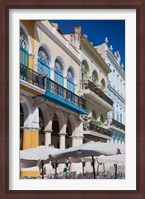 Framed Cuba, Havana, Plaza Vieja, renovated buildings