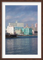 Framed Cuba, Havana, Vedado, Buildings along the Malecon