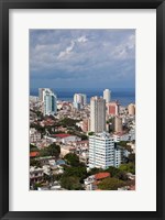Framed Cuba, Havana, Vedado, View of the Vedado area