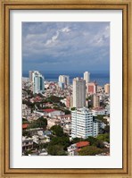 Framed Cuba, Havana, Vedado, View of the Vedado area