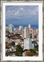 Framed Cuba, Havana, Vedado, View of the Vedado area