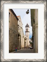 Framed Cathedral of Havana in the historic center, UNESCO World Heritage site, Cuba
