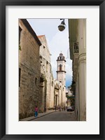 Framed Cathedral of Havana in the historic center, UNESCO World Heritage site, Cuba