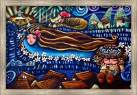 Framed Central America, Cuba, Caibarien Painting by Mayelin Perez Noa