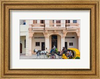 Framed Horse cart, historic center, Havana, UNESCO World Heritage site, Cuba