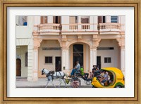 Framed Horse cart, historic center, Havana, UNESCO World Heritage site, Cuba