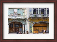 Framed Old building in the historic center, Havana, Cuba