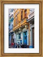 Framed Old house in the historic center, Havana, UNESCO World Heritage site, Cuba