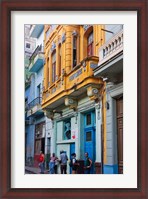 Framed Old house in the historic center, Havana, UNESCO World Heritage site, Cuba