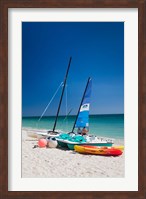 Framed Boats on Playa Ancon beach, Cuba