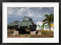 Framed Cuba, Bay of Pigs, T-34 tank