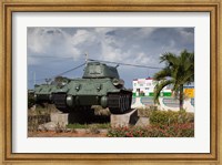 Framed Cuba, Bay of Pigs, T-34 tank