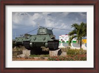 Framed Cuba, Bay of Pigs, T-34 tank