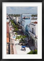 Framed Cuba, Cienfuegos, Avenida 54, pedestrian street