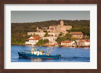 Framed Cuba, Cienfuegos, Bahia de Cienfuegos Fishing boat