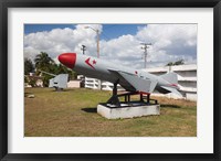 Framed Cuba, Cienfuegos, Naval museum, Soviet-era missile