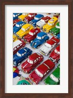 Framed Cuba, Sancti Spiritus, Trinidad, paper-mache cars